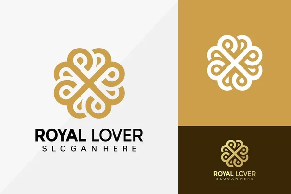 Lüks Çiçek Sevgisi Logosu Tasarımı, Marka Kimlik logo vektörü, modern logo, Logo Tasarımları Vektör Resimleri Şablonu