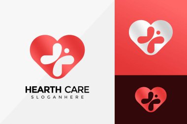 Sağlık Hizmetleri Plus Şirketi Logo Tasarımı, Modern Logo Tasarımı Vektör Resimlendirme Şablonu