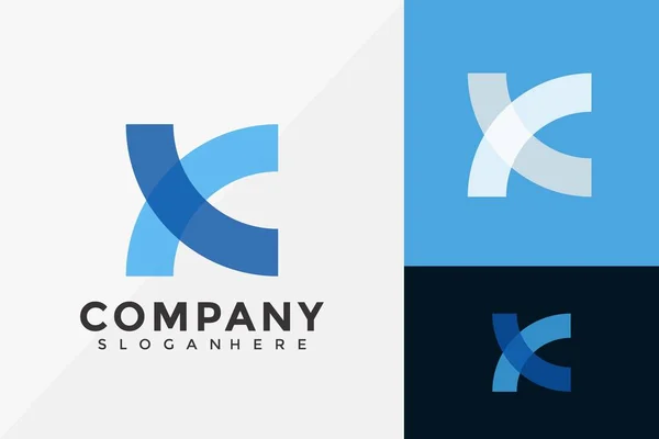 Harf Logosu Tasarımı Marka Kimlik Logoları Vektör Llüstrasyon Şablonu Tasarımı — Stok Vektör