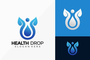 Sağlık Teslimat Logosu Tasarımı. Yaratıcı Fikir logoları Vektör illüstrasyon şablonu dizayn etti