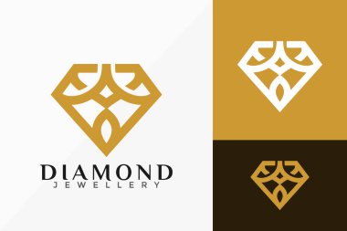 Lüks Harf A serisi elmas mücevher logo taşıyıcı tasarımı. Şablon için soyut amblem, tasarım konsepti, logolar, logotip ögesi.