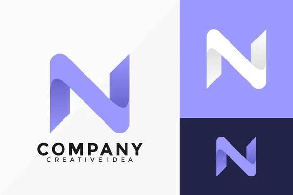 Harf N Business Modern Logo Vektör Tasarımı. Şablon için soyut amblem, tasarım konsepti, logolar, logotip ögesi.