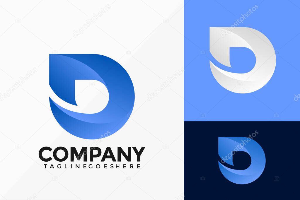 Letter D Business Logo Vector Design. Abstract emblem, designs concept, logos, logotype element for template.