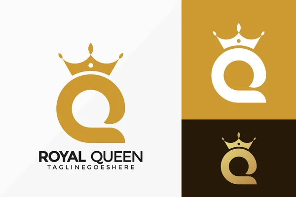 queen logo vector