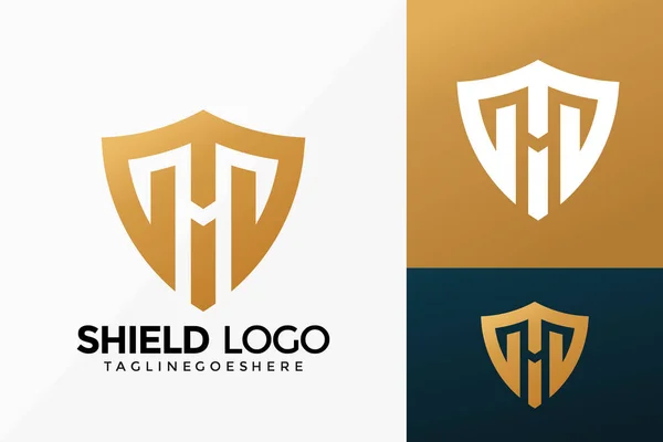 Logo Wektorowe Premium Shield Abstrakcyjne Godło Koncepcja Projektu Logo Element — Wektor stockowy