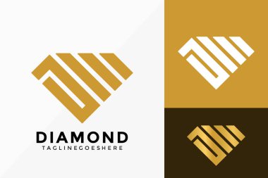 Soyut Harf J Elmas Mücevher Logo Vektör Tasarımı. Şablon için marka kimliği amblemi, tasarım konsepti, logolar, logotip ögesi.