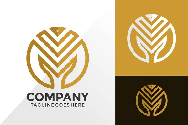 Luxus Buchstabe Business Logo Design Markenidentität Logos Designs Vektor Illustration — Stockvektor