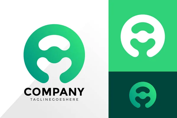 Buchstabe Bunte Business Logo Design Markenidentität Logos Designs Vektor Illustration — Stockvektor