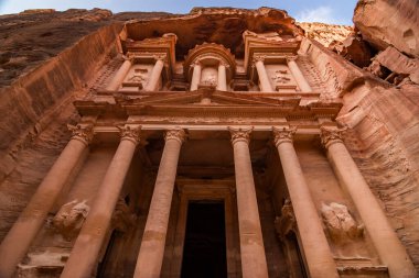 Petra 'nın Hazinesi, Dünyanın Mucizesi, Ürdün, Musa Vadisi' nde.