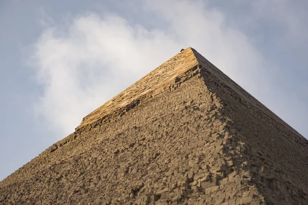 Die Pyramiden Von Ägypten Gizeh Wunder Der Antike Eines Der — Stockfoto