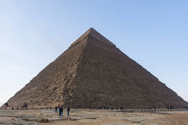 Mısır Piramitleri Giza Antik Dünyanın Harikası Dünyanın Çok Ziyaret Edilen — Stok fotoğraf