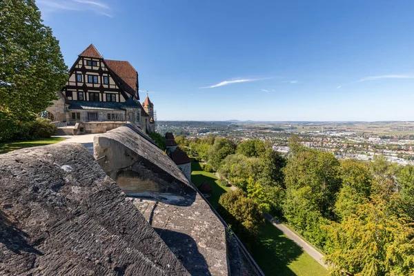 Część Historycznego Zamku Veste Coburg Malowniczy Widok Miasto Coburg — Zdjęcie stockowe