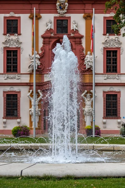 Fountain Front Kurmainzische Stadthalterei Erfurt Thuringia Royalty Free Stock Photos