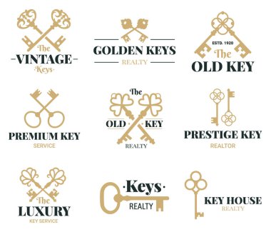 Download Real Estate Logos With Keys Free Vector Eps Cdr Ai Svg Vector Illustration Graphic Art