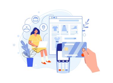 Çevrimiçi alışveriş, perakende kredi kartı ödeme