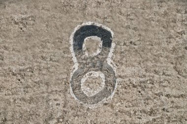 Beton doku arka planı, kopyalama alanı, metin, üst görünüm