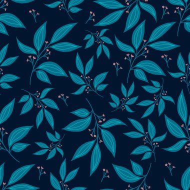 Yeşil yapraklı botanik desenli. Yapraklar ve çiçek duvar kağıtları. Çiçek arkaplanı.