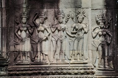 Güzel eski oyma taş vasıl Angkor wat