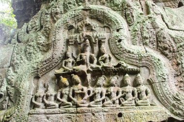 Güzel eski oyma taş vasıl Angkor wat