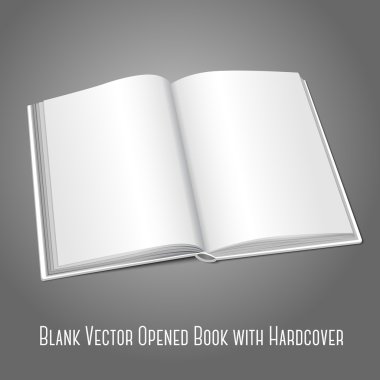 Boş beyaz vektör açılan kitap veya fotoğraf albümü için iletilerinizi, tasarım kavramları, vb fotoğraf.