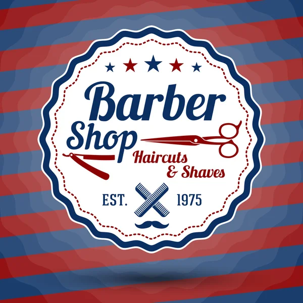 Barbearia fundo . — Vetor de Stock