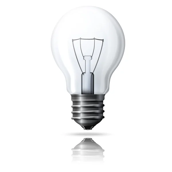 Realistic light bulb — Stock Vector