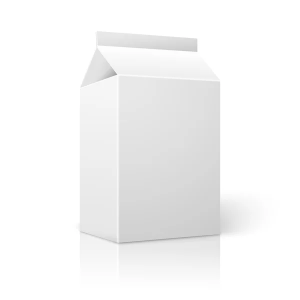 Paquete de papel para leche — Vector de stock