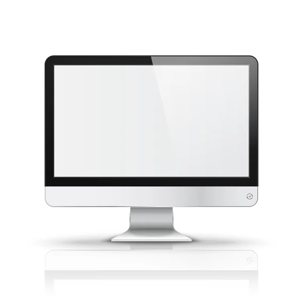 Modern computer display with blank screen i — Stock Vector