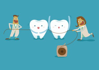 Diş hekimi almak diş ipi