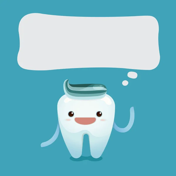 Muchacho de los dientes decir algo — Vector de stock