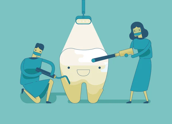 Diş hekimi diş, diş kavramı bir diş tedavisi yapıyor