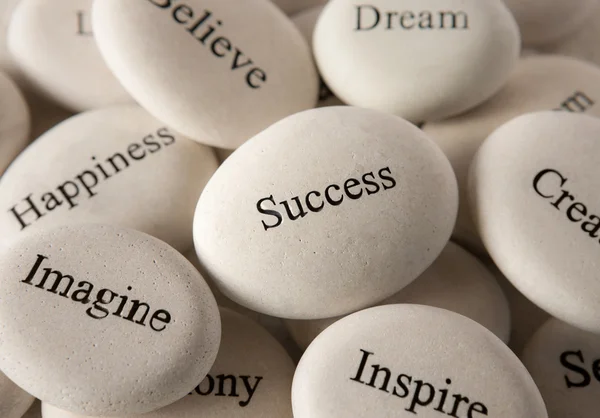 Inspirujące kamienie - sukces — Zdjęcie stockowe