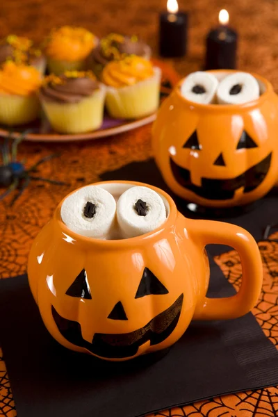 Halloween varm choklad — Stockfoto