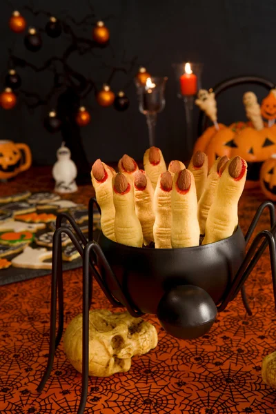 Witch finger cookies — Stock Photo, Image