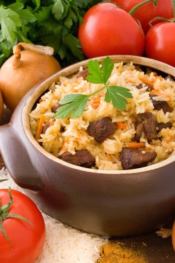 Rice pilaf clipart