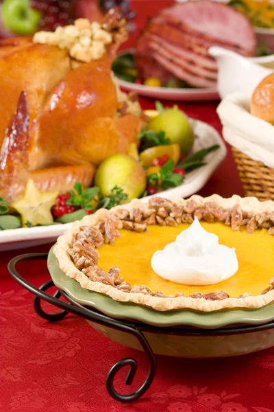 Torta de nozes de abóbora — Fotografia de Stock