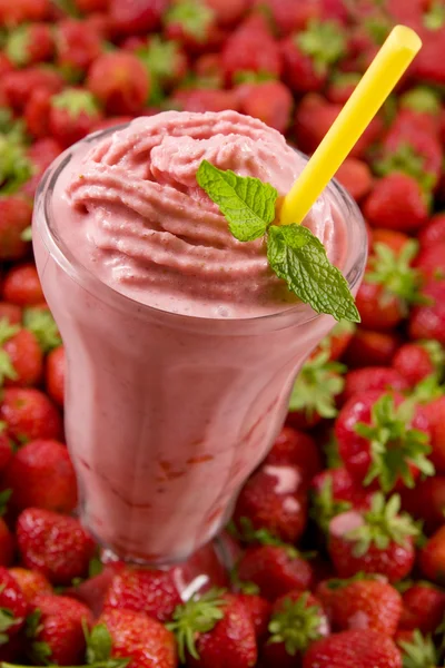 Smoothie de morango — Fotografia de Stock