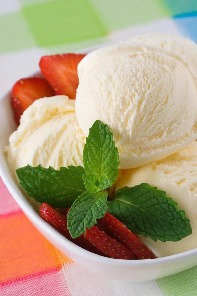 바닐라 아이스크림 — 스톡 사진