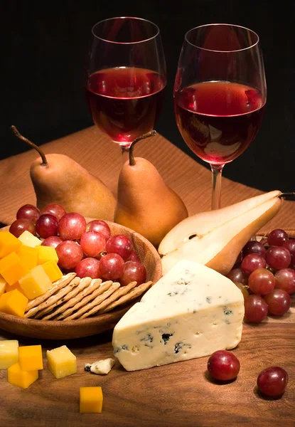 Vinho e queijo Fotografia De Stock