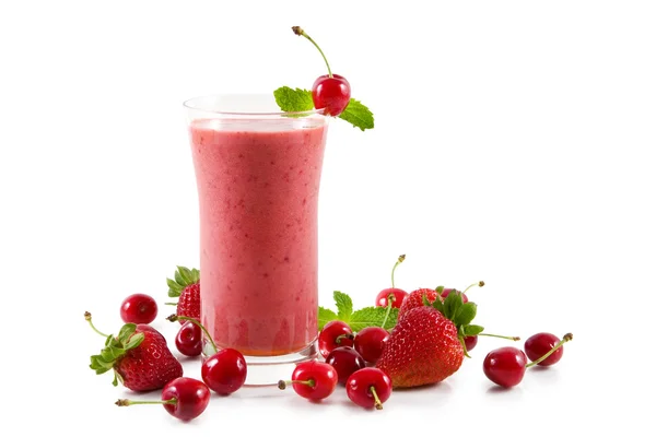 Kirschbeeren-Smoothie lizenzfreie Stockfotos