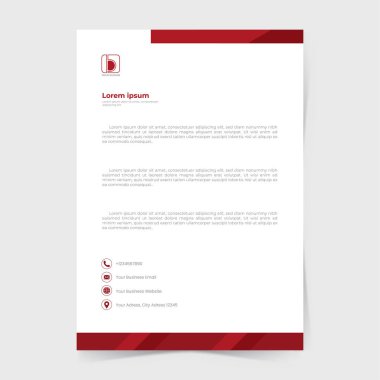 general business letterhead template design.