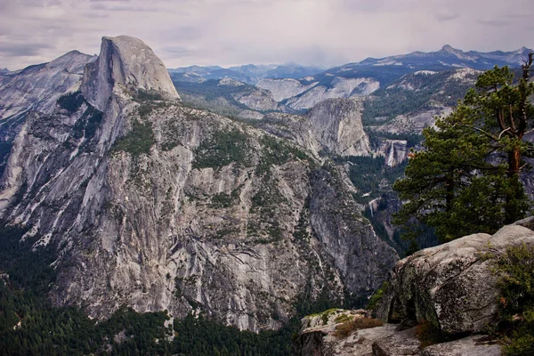 Half Dome Yosemite National Park California Road Trip Mecca Climbers — Stock Photo, Image