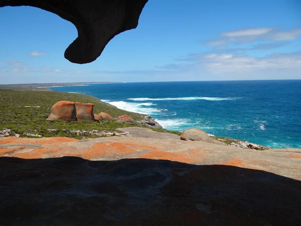 Rochas Notáveis Ilha Canguru Belo Dia Primavera Australiano — Fotografia de Stock