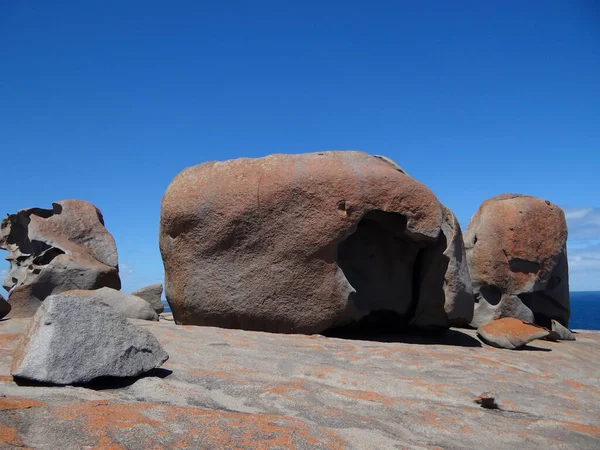 在美丽的澳大利亚春日 袋鼠岛上的奇异岩石 — 图库照片