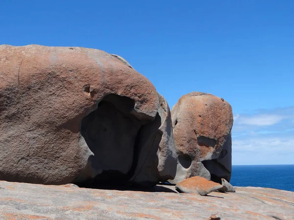 Las Rocas Notables Isla Canguro Hermoso Día Primavera Australiano — Foto de Stock