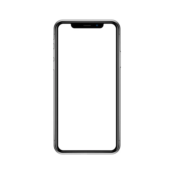 Akıllı telefon Mockup Gerçekçi. Vektör İllüstrasyonu