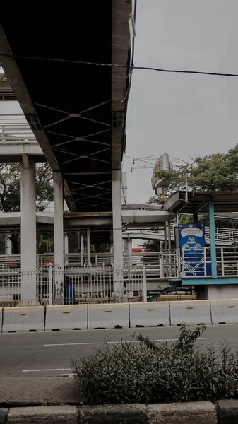 Автобусная Остановка Джакарте Тихо — стоковое фото