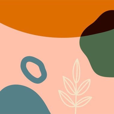 Soyut arka planlar. Elle çizilmiş çeşitli şekiller ve karalama nesneleri. Modern trend Vektör illüstrasyonları. Her arka plan izole edilmiş. Pastel renkler