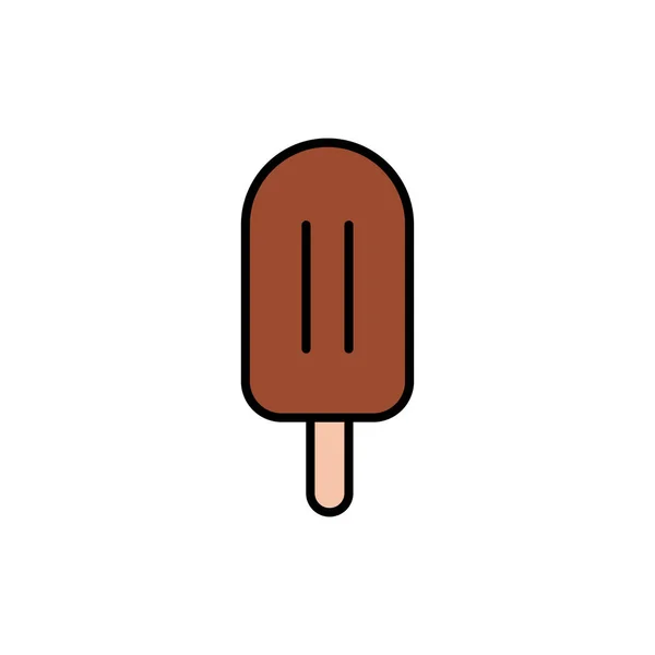 Diseño Plano Helado Ilustración Vectorial — Archivo Imágenes Vectoriales