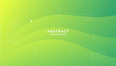 Yeşil renkli soyut arkaplan. Dinamik şekil kompozisyonu. Eps10 vektörü.